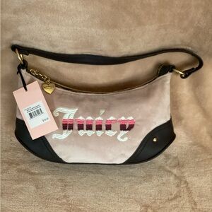 Juicy Couture Pink and Black Shoulder Bag